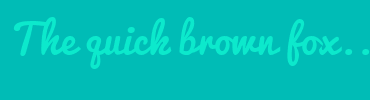 Image with Font Color 0CE9CC and Background Color 00BCB6